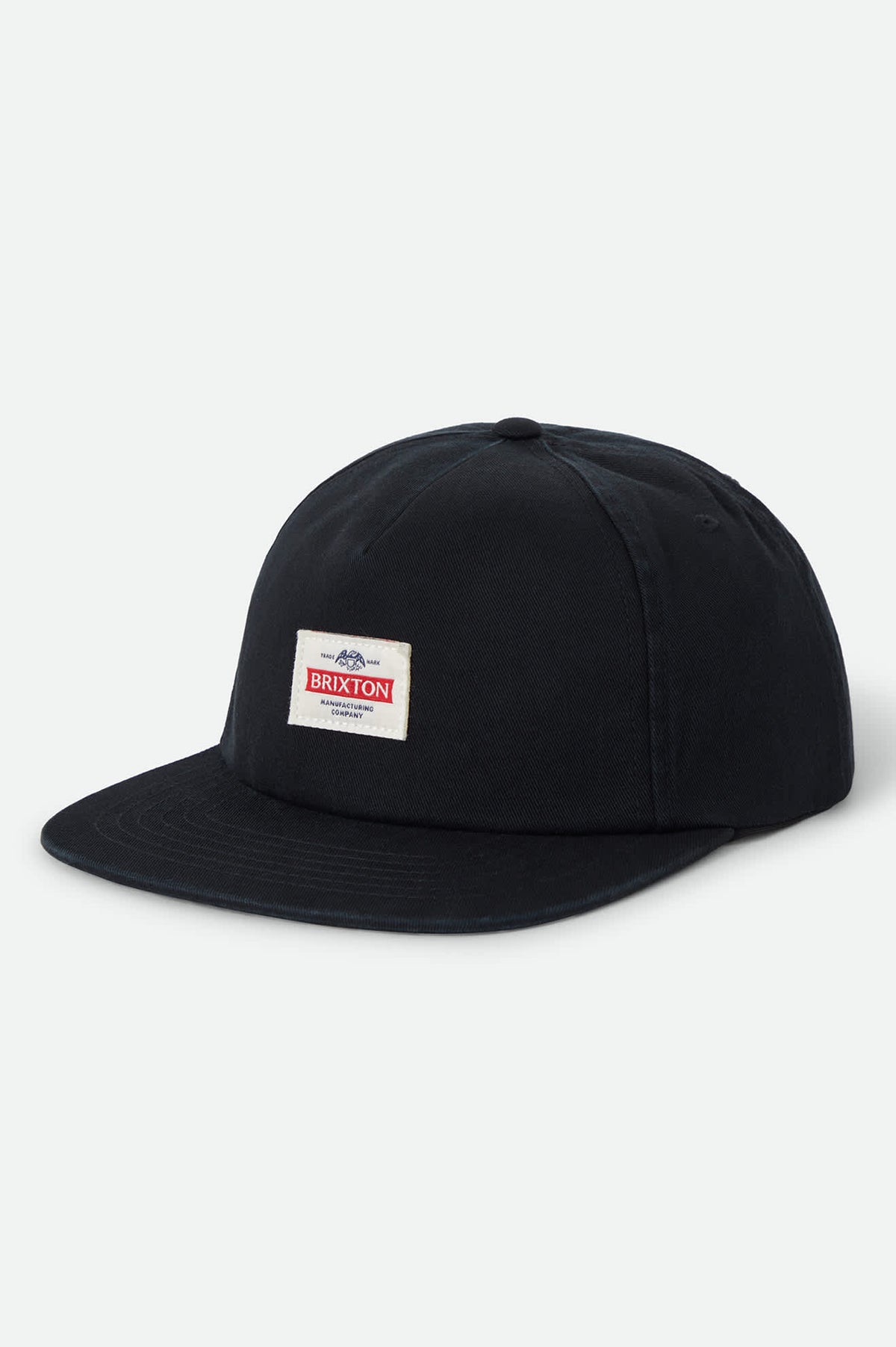 Unisex Trademark Snapback in the color Black - Front Product View