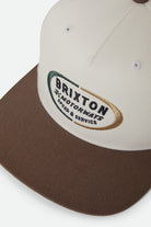 Unisex Rhett Snapback in the color Off White/Pinecone Brown - Additional Laydown image