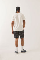 Men's Journey Active Short in the color Black Camo - Men's Back View