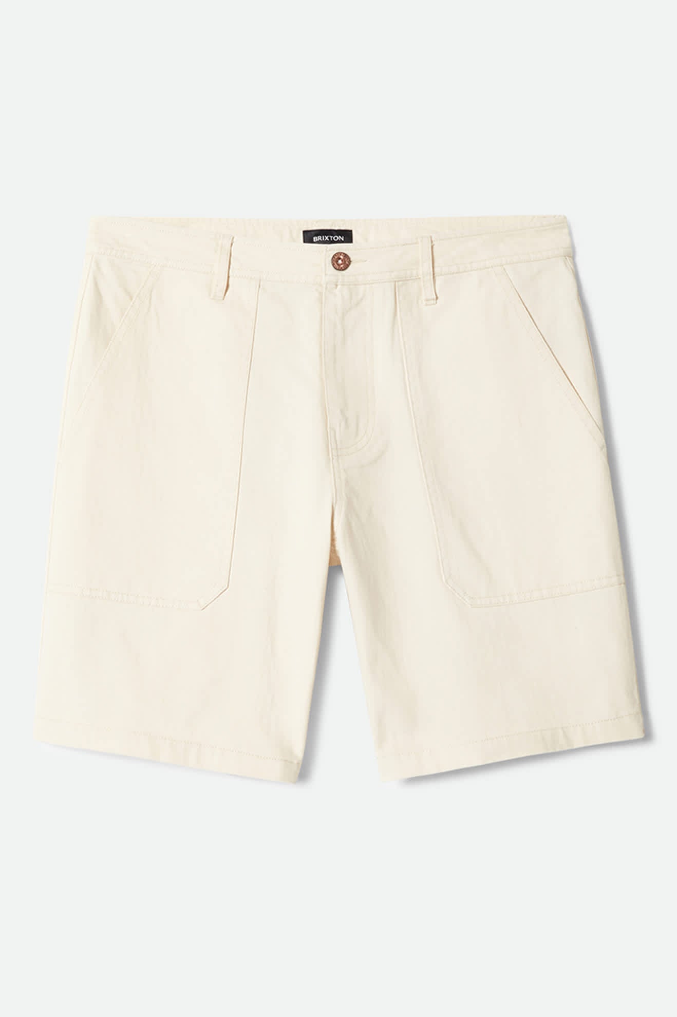Men's Surplus Vintage Wash Herringbone Short in the color Whitecap - Front Product View