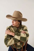 Unisex Laredo Cowboy Hat in the color Khaki - Women's Side View