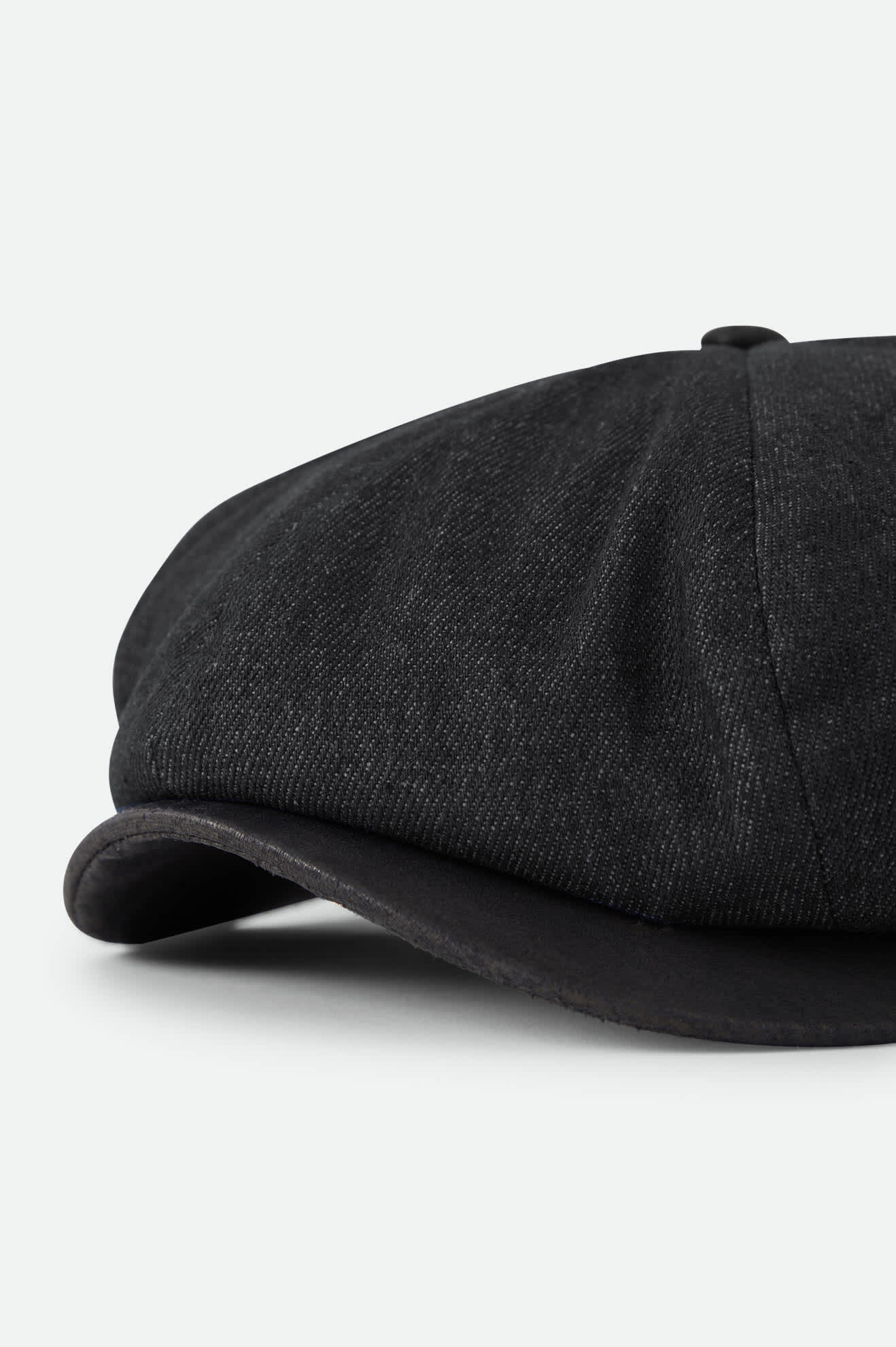 Unisex Brood Baggy Flannel Snap Cap in the color Black Denim/Black - Additional Laydown image