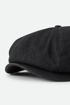 Unisex Brood Baggy Flannel Snap Cap in the color Black Denim/Black - Additional Laydown image