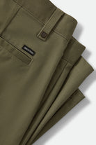 Men's Santo Chino Short in the color Olive Surplus - Additional Laydown image