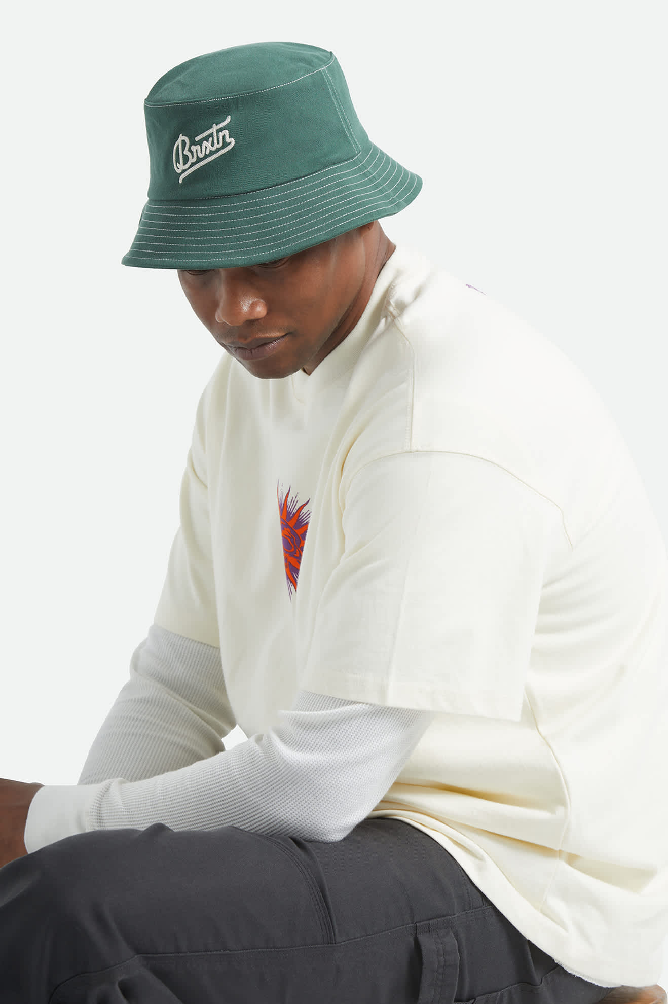 Unisex Eldon Packable Bucket Hat in the color Primal Green - Additional Fit image