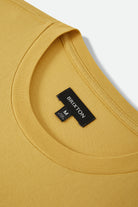 Men's Brixton Baseline Pocket T-Shirt in the color Dusted Ochre Vintage Wash - Additional Laydown image