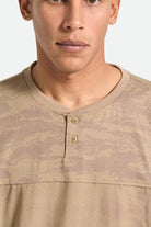 Men's Journey Short Sleeve Henley in the color Desert Tiger Camo - Additional Fit image