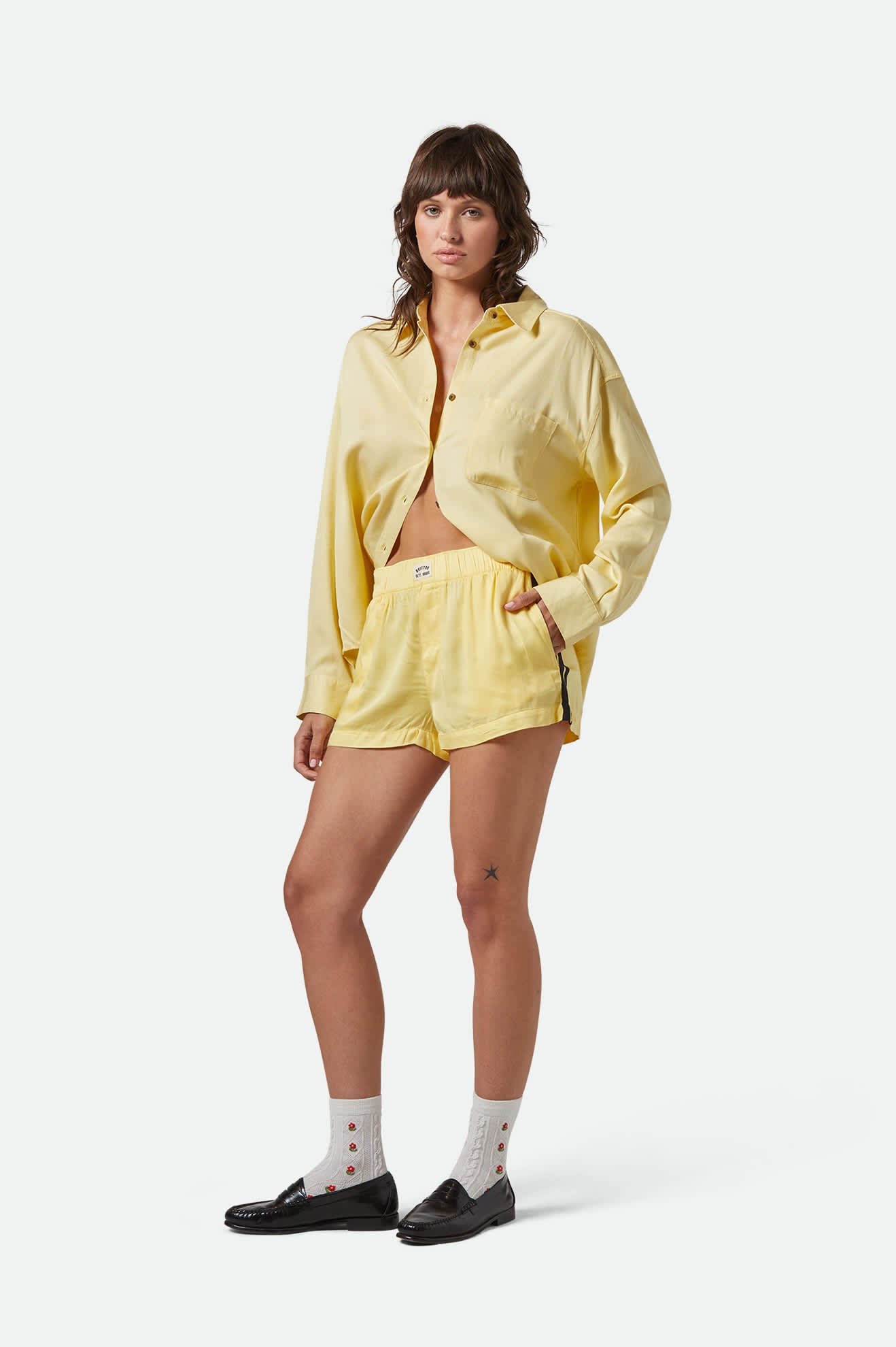 Women's Silky Boxer Short in Panna Cotta – Brixton