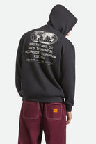 Men's Union Relaxed Hoodie in the color Black - Additional Fit image