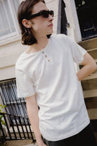 Men's Brixton Baseline Henley T-Shirt in the color Off White Vintage Wash - Men's Lifestyle image