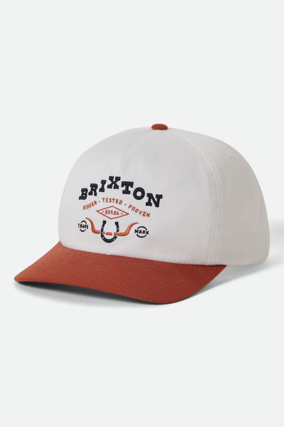 Unisex Beekman Snapback in Off White/Rust – Brixton