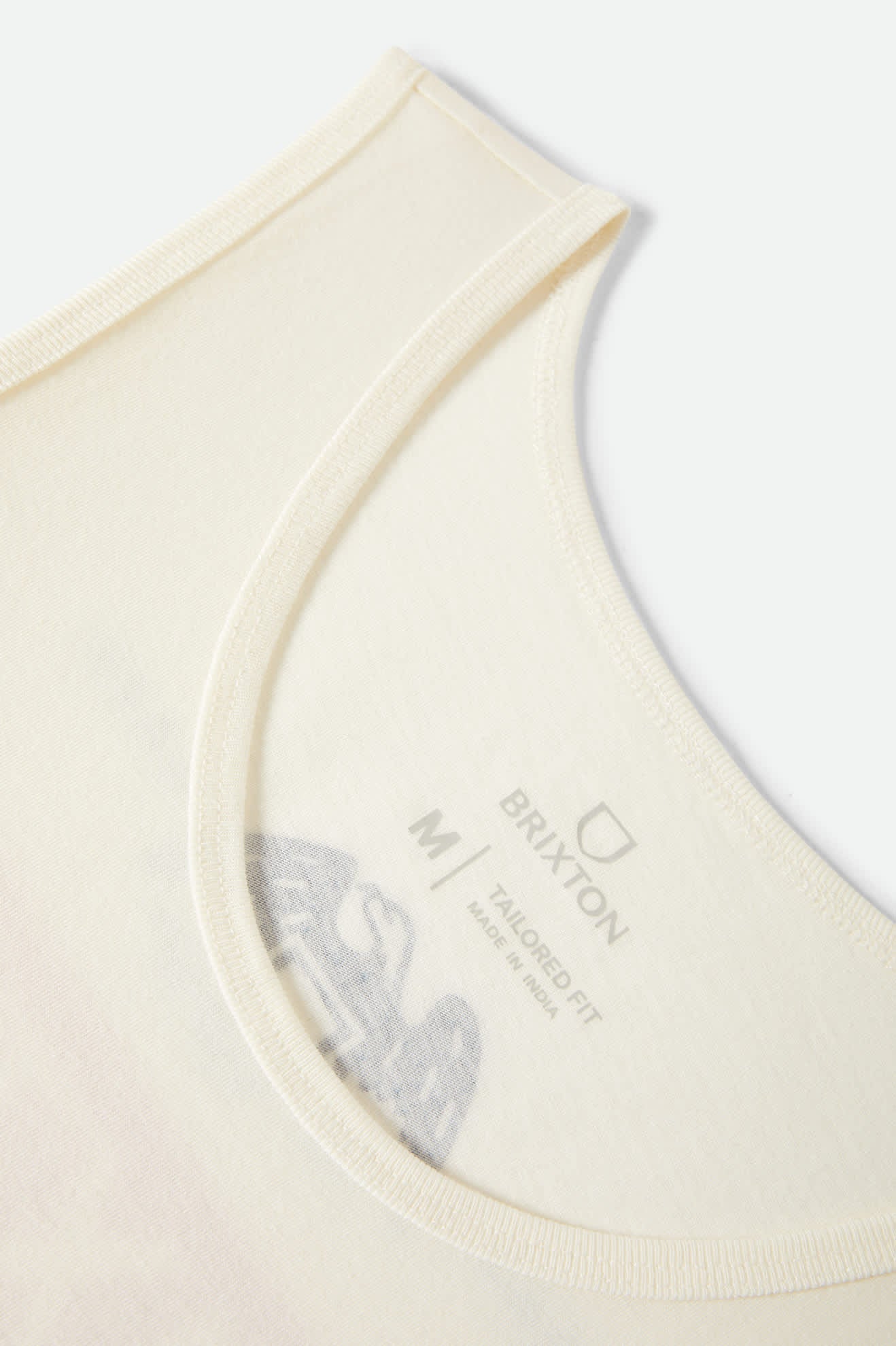 Men's Pinnacle Tank Top in the color Off White - Additional Laydown image