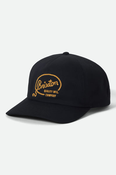Unisex Gallatin Snapback in Black – Brixton