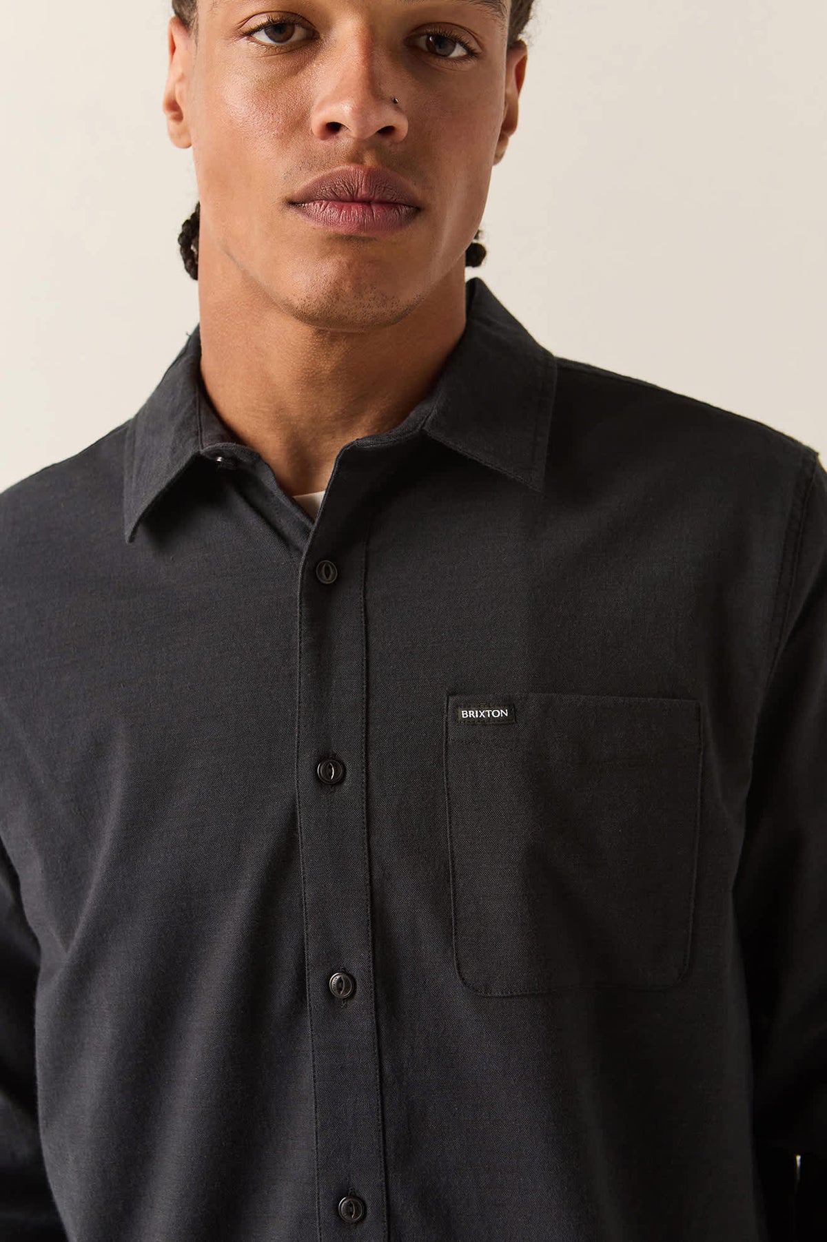 Men's Sanford Shirt in the color Black - Additional Fit image