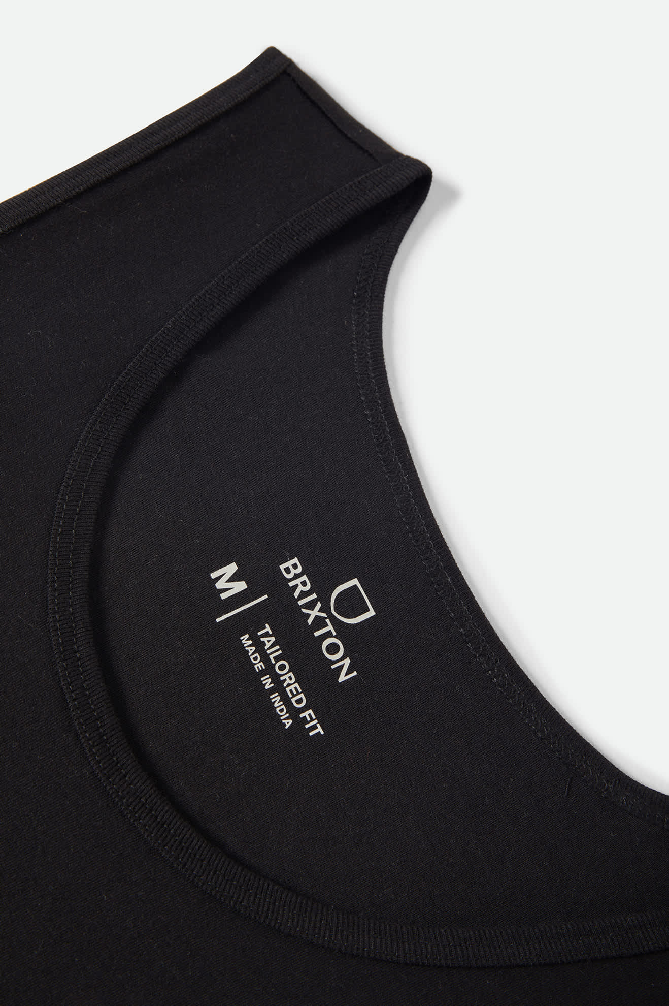 Men's Fremont Tank Top in the color Black - Additional Laydown image