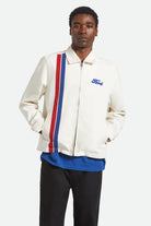 Men's Ford Number One Garage Jacket in the color Wimbledon White - Additional Fit image