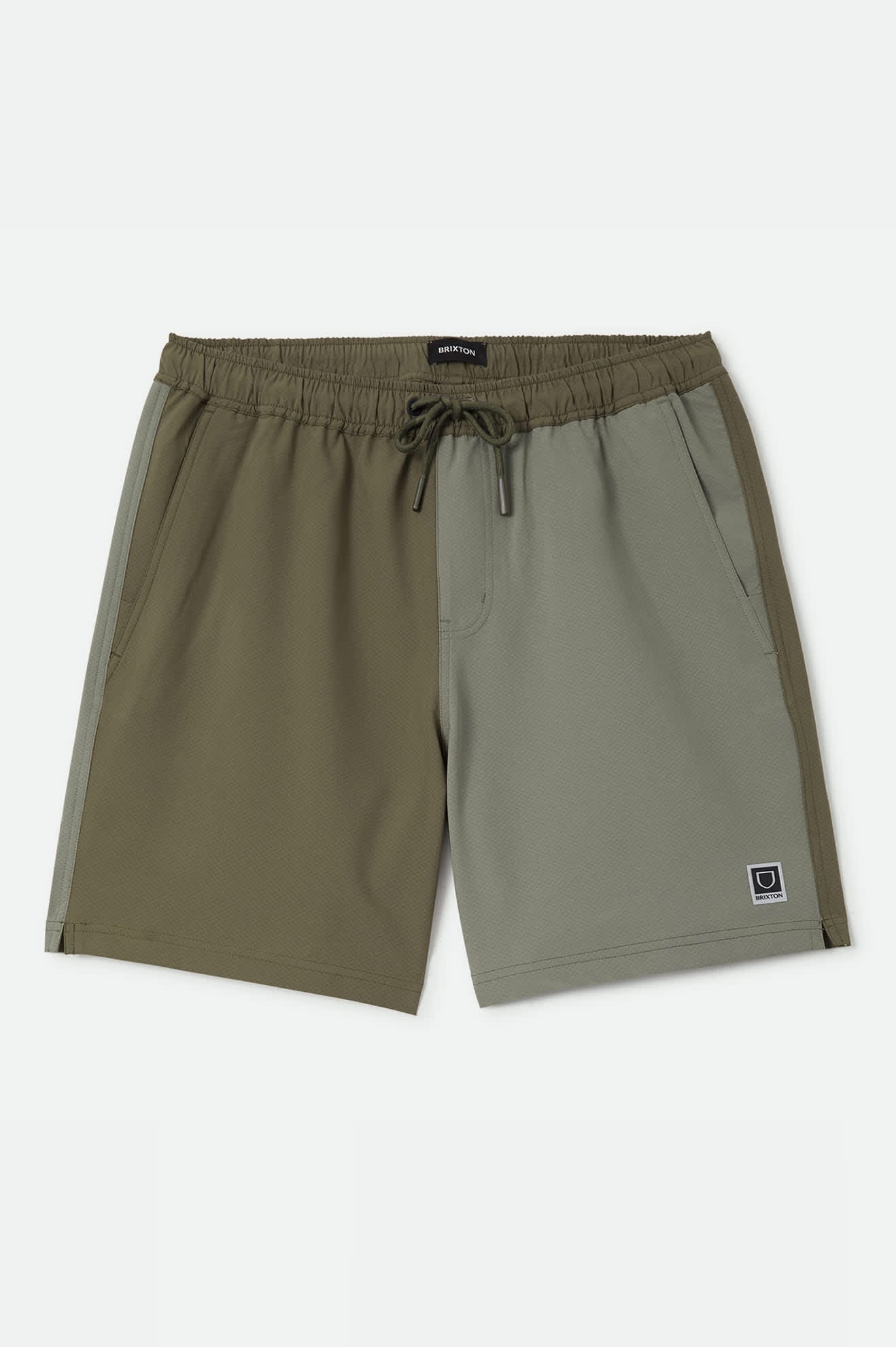 Men's Journey Active Short in the color Dark Olive/Olive Surplus - Front Product View