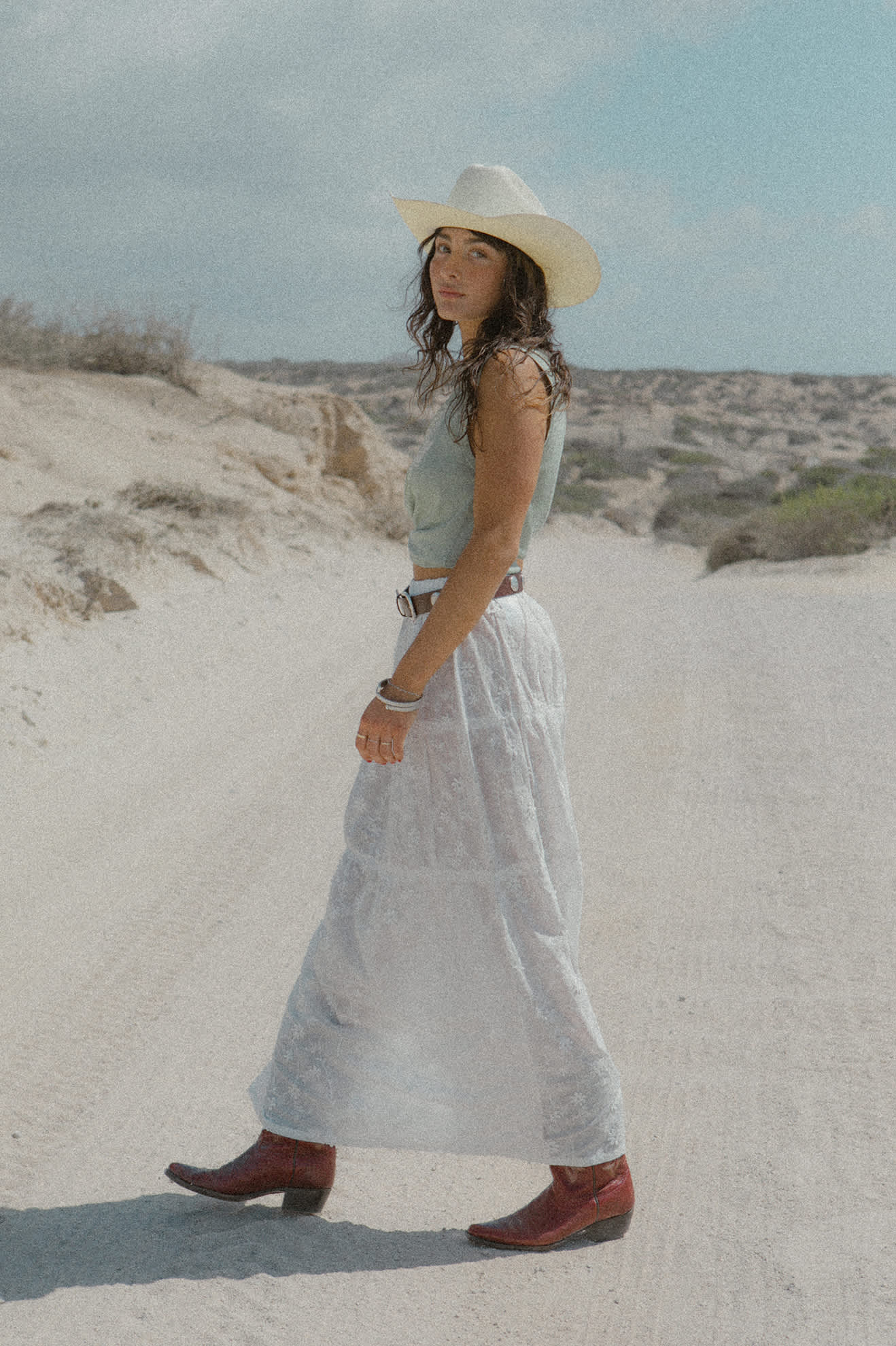 Unisex Laredo Straw Cowboy Hat in the color Bone - Women's Lifestyle image