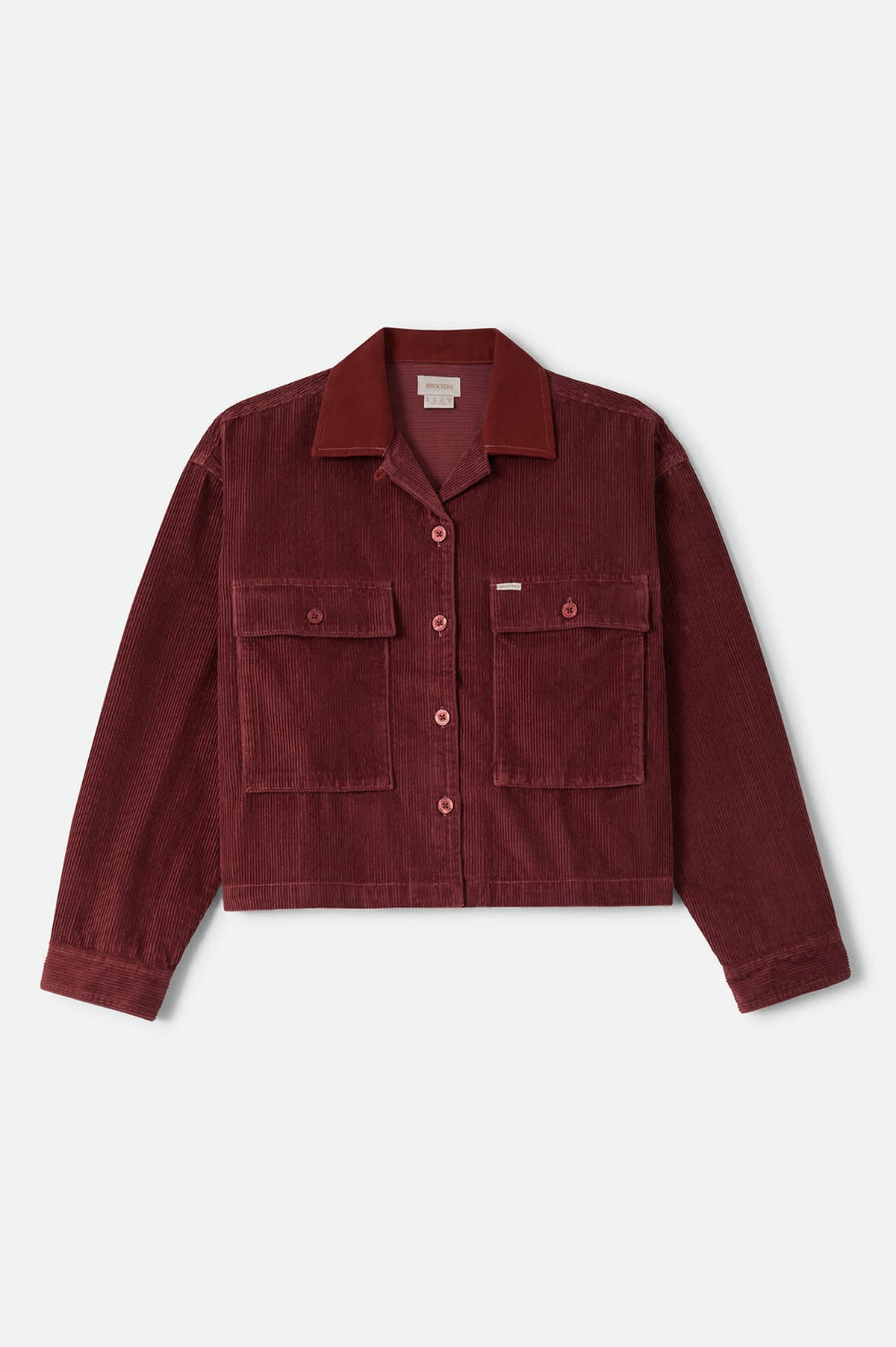 Women's Utopia Overshirt in the color Wild Ginger Cord - Front Product View