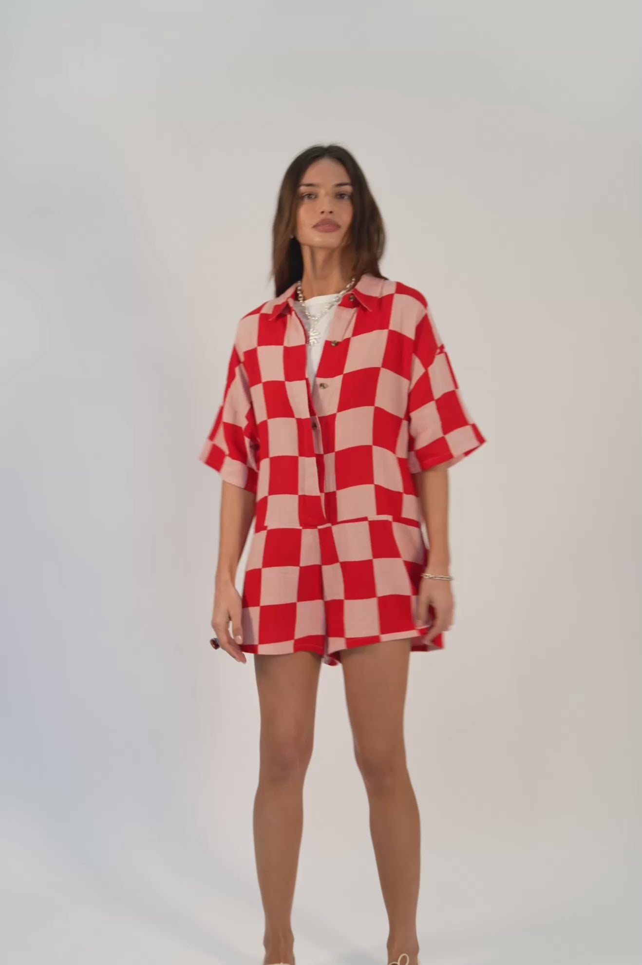 Women's The Getaway Romper in Silver Pink/Adrenaline Rush