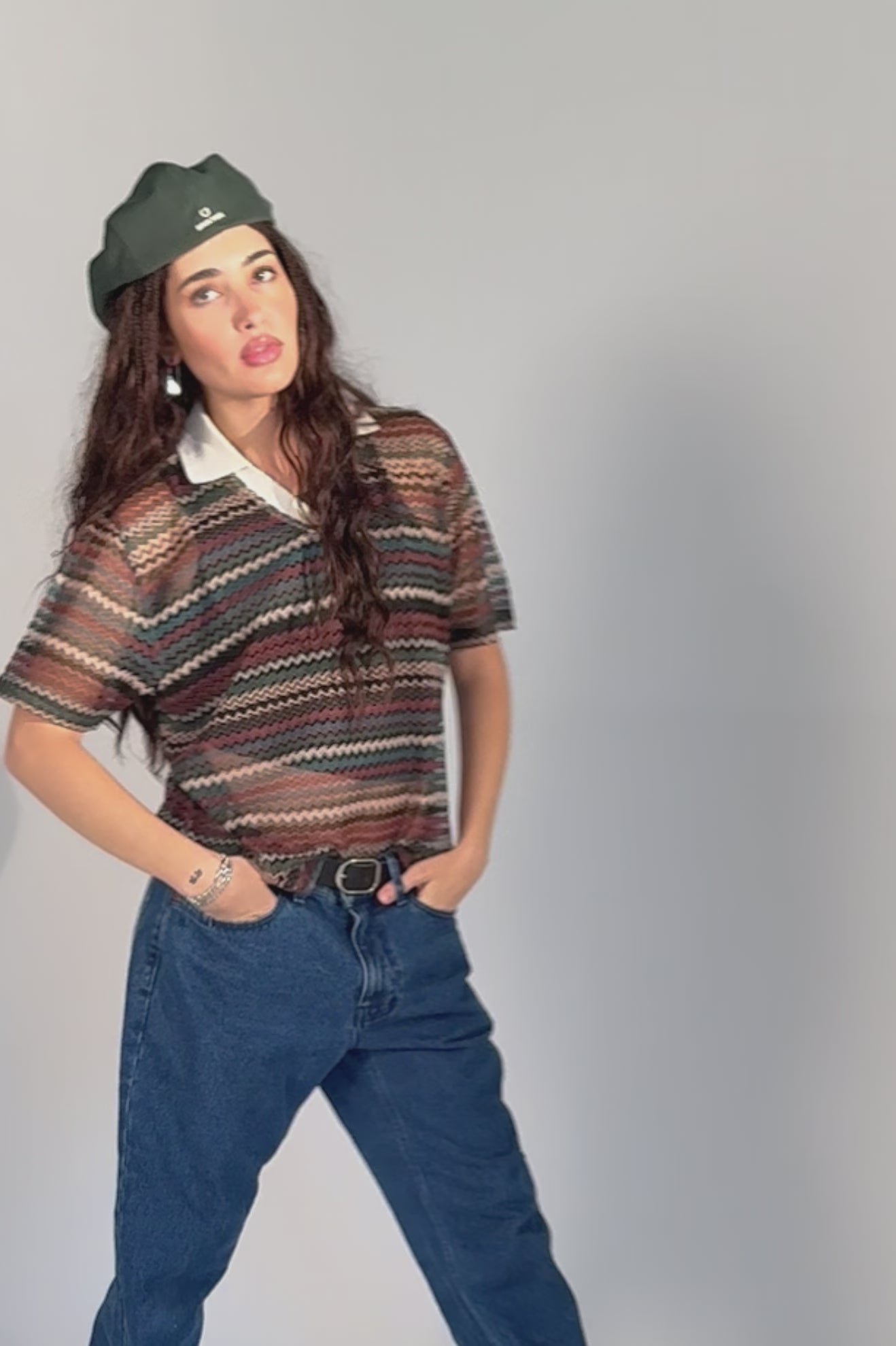 Women's Varsity T-Shirt in Multi Retro Stripe – Brixton