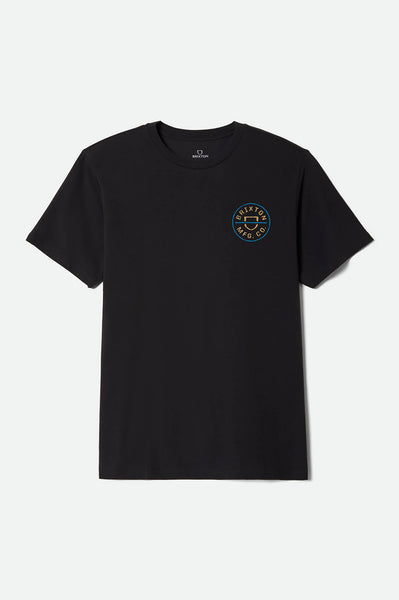 crest clothing tシャツ Men's Crest II Short Sleeve Standard T-Shirt in Black/Copper