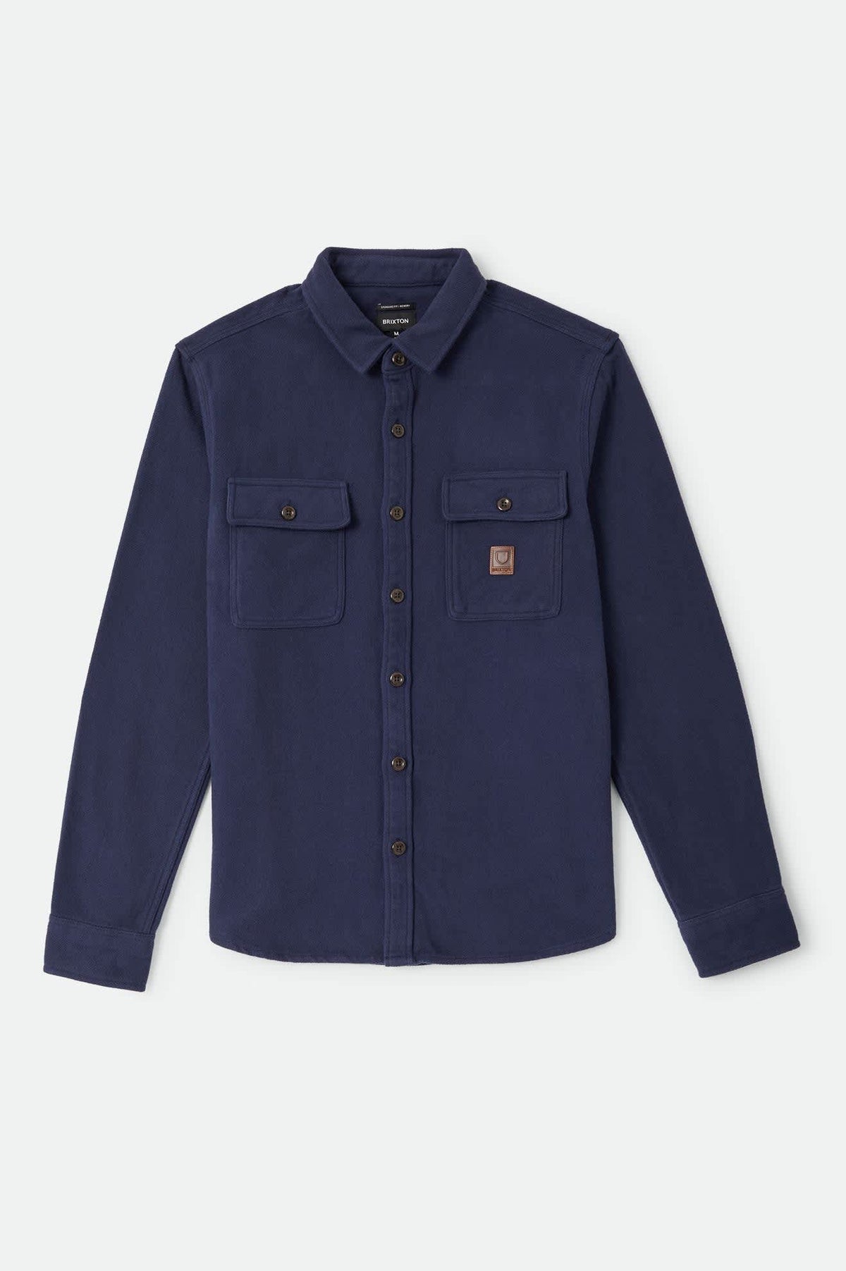 Men's Bowery Heavyweight Flannel in the color Washed Navy - Front Product View