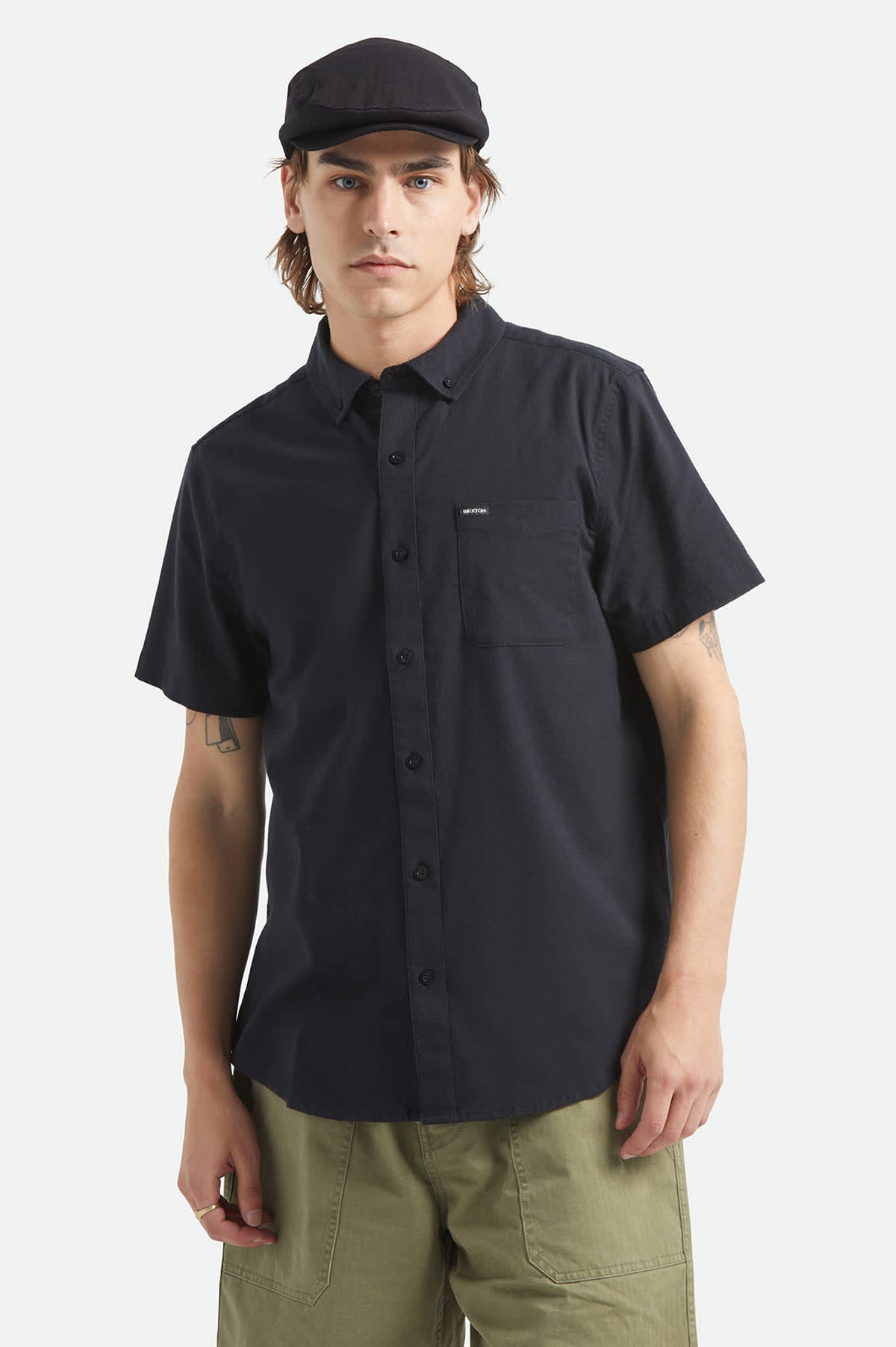 Sanford Oxford Short Sleeve Shirt - Black Sanford Oxford Short Sleeve Shirt - Black
