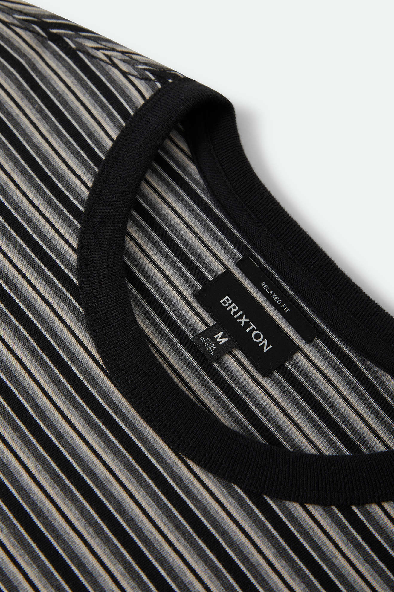 Men's Century Knit Top in the color Heather Grey Stripe - Additional Laydown image