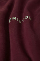 Men's Embroidered Heavyweight Oversized Crew in the color Port - Additional Laydown image