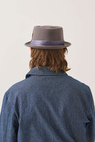 Unisex Stout Pork Pie in the color Charcoal/Charcoal - Men's Back View