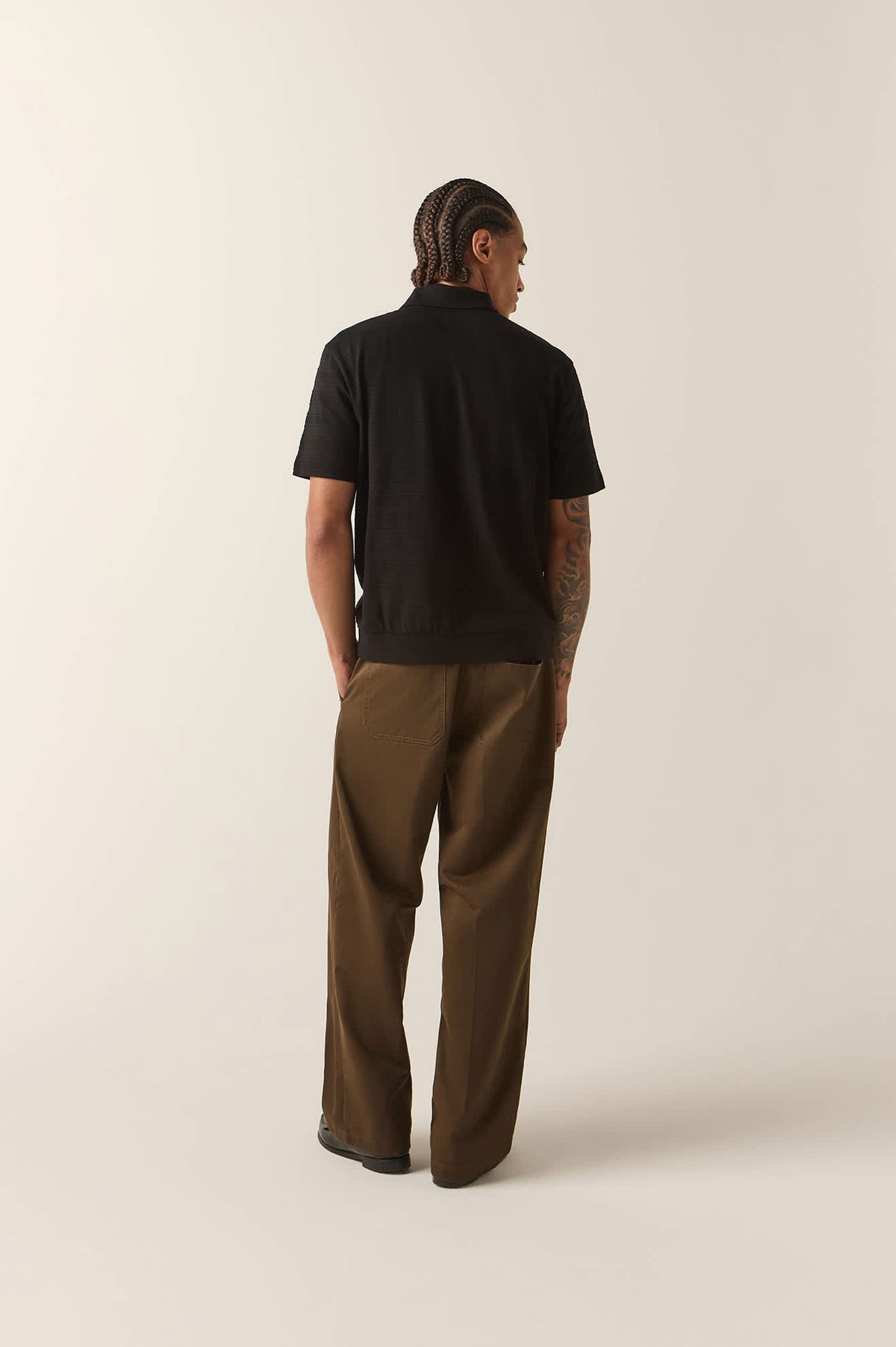 Men's Trademark Chino Pant in the color Walnut Brown - Men's Back View