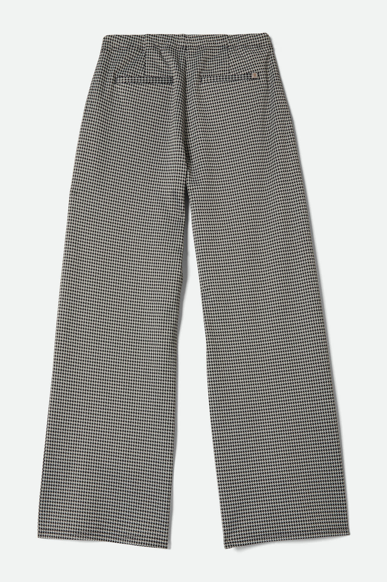 Women's Houndstooth Leisure Trouser in the color Winter White/Black - Additional Laydown image