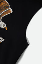 Men's Free Muscle Tank Top in the color Black Worn Wash - Additional Laydown image