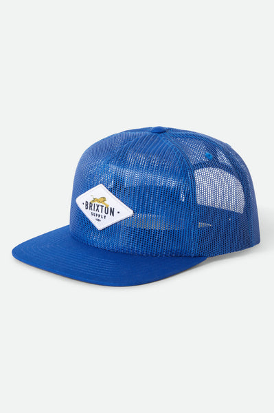 Unisex Leaper All Mesh Trucker Hat in Royal – Brixton