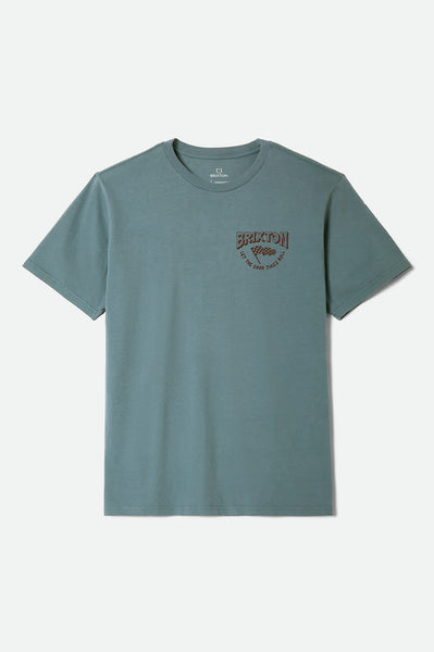 Men's Garnet Short Sleeve Standard T-Shirt in Ocean Breeze – Brixton