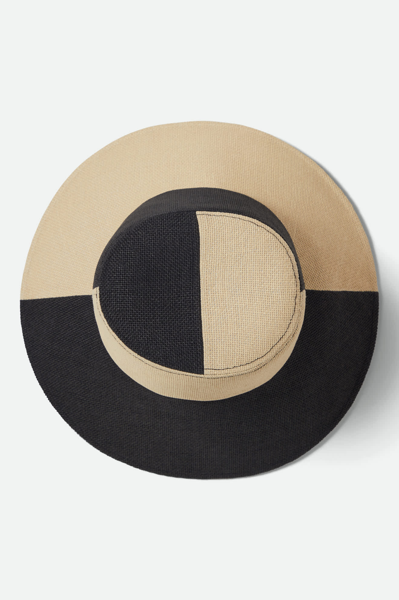 Women's Harmony Packable Bucket Hat in the color Natural/Black - Additional Laydown image