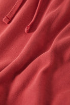 Women's Carefree Organic Garment Dye Lounge Skirt in the color Robust Red - Additional Laydown image