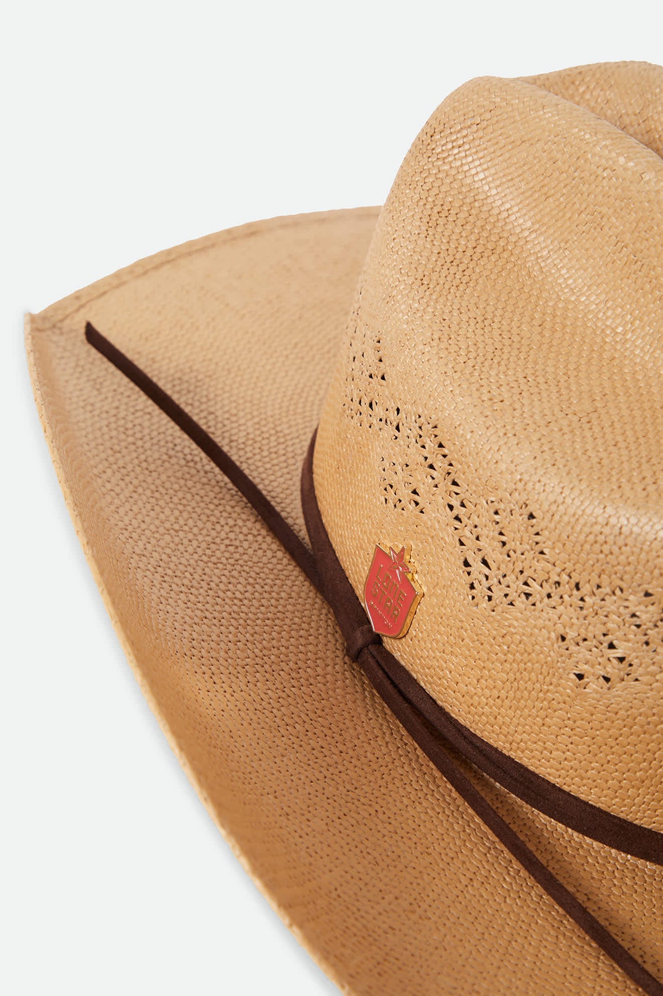 Unisex Lone Star Straw Cowboy Hat in the color Texas Gold - Additional Laydown image