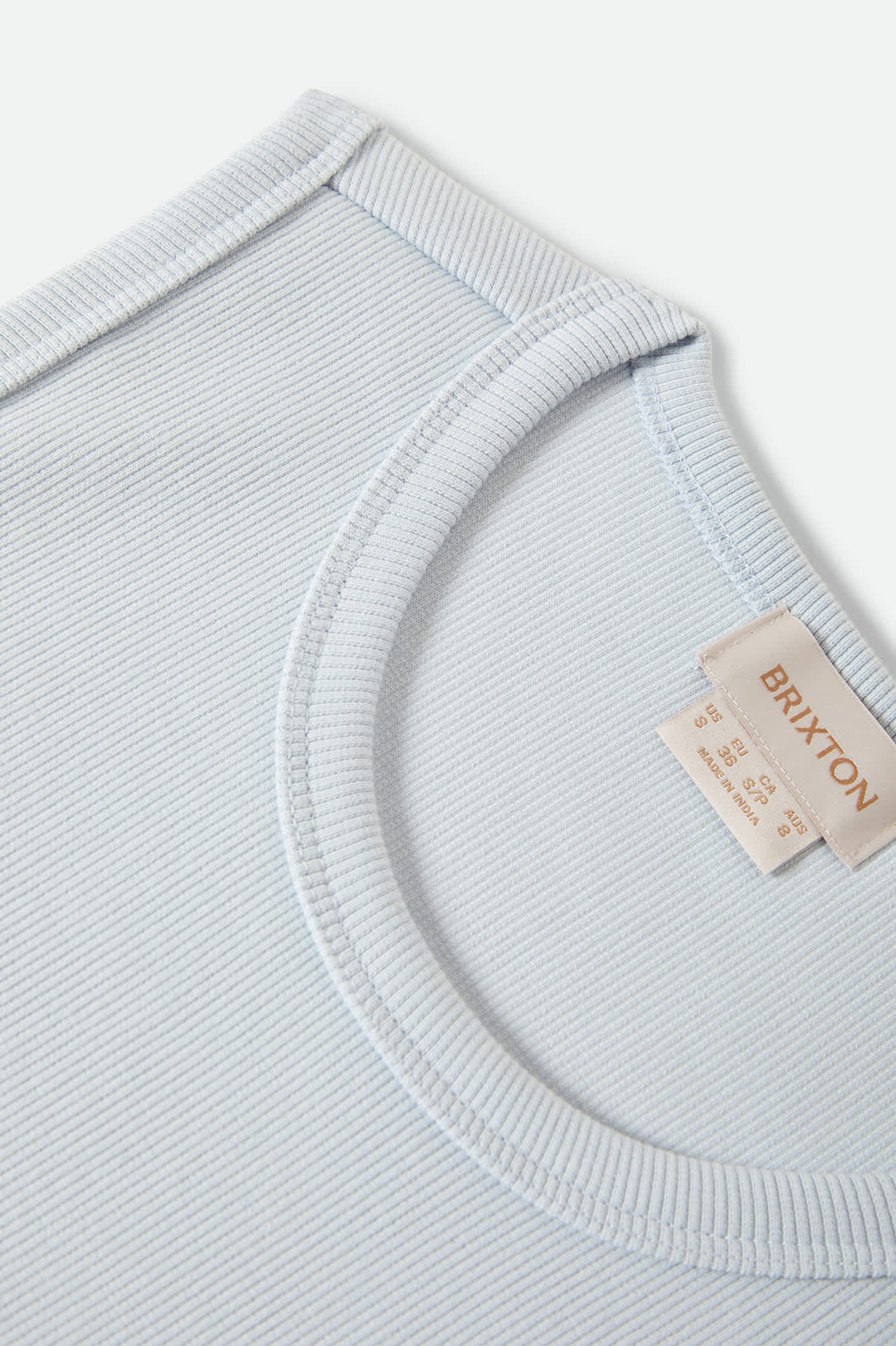 Women's Ribbed Cinch Mini Dress in the color Blue Aura - Additional Laydown image