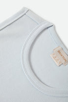 Women's Ribbed Cinch Mini Dress in the color Blue Aura - Additional Laydown image