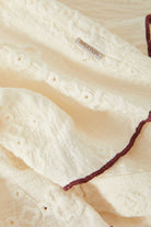 Women's Grace Button Down Shirt in the color Off White/Wild Ginger - Additional Laydown image