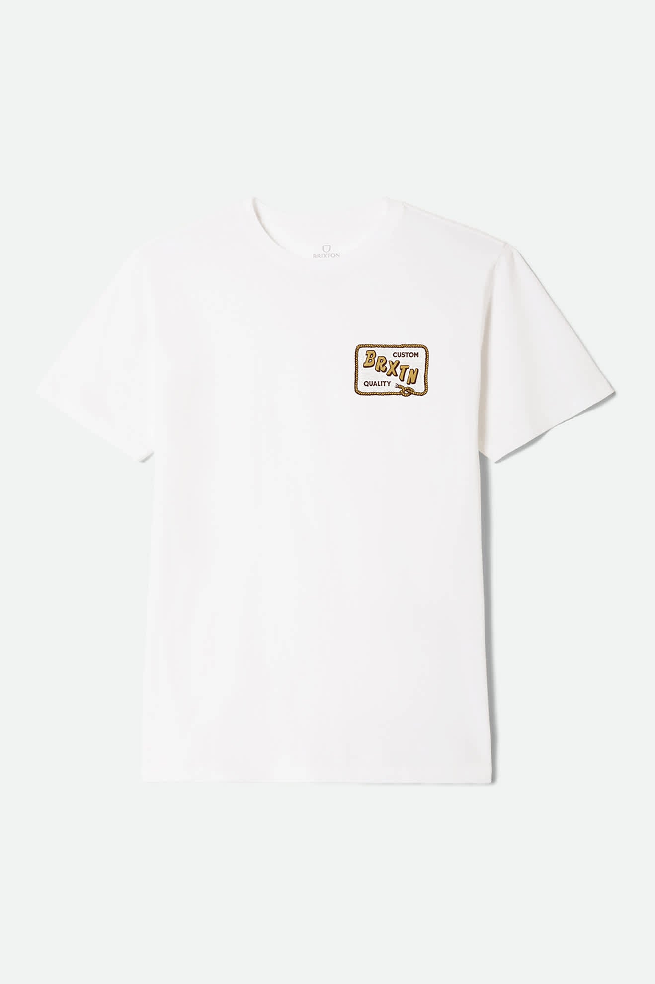 Men's Emery Short Sleeve Standard T-Shirt in the color White - Front Product View