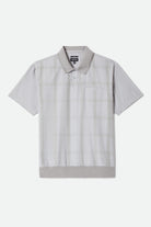 Men's Trolly Jacquard Weekend Short Sleeve Polo in the color Blue Aura - Front Product View