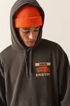 Men's 76 Chopped Hoodie in the color Washed Black - Additional Fit image