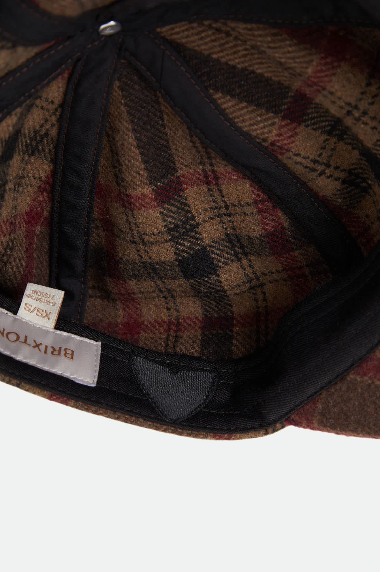 Women's Bailey Cap in the color Sand/Red/Brown - Additional Laydown image