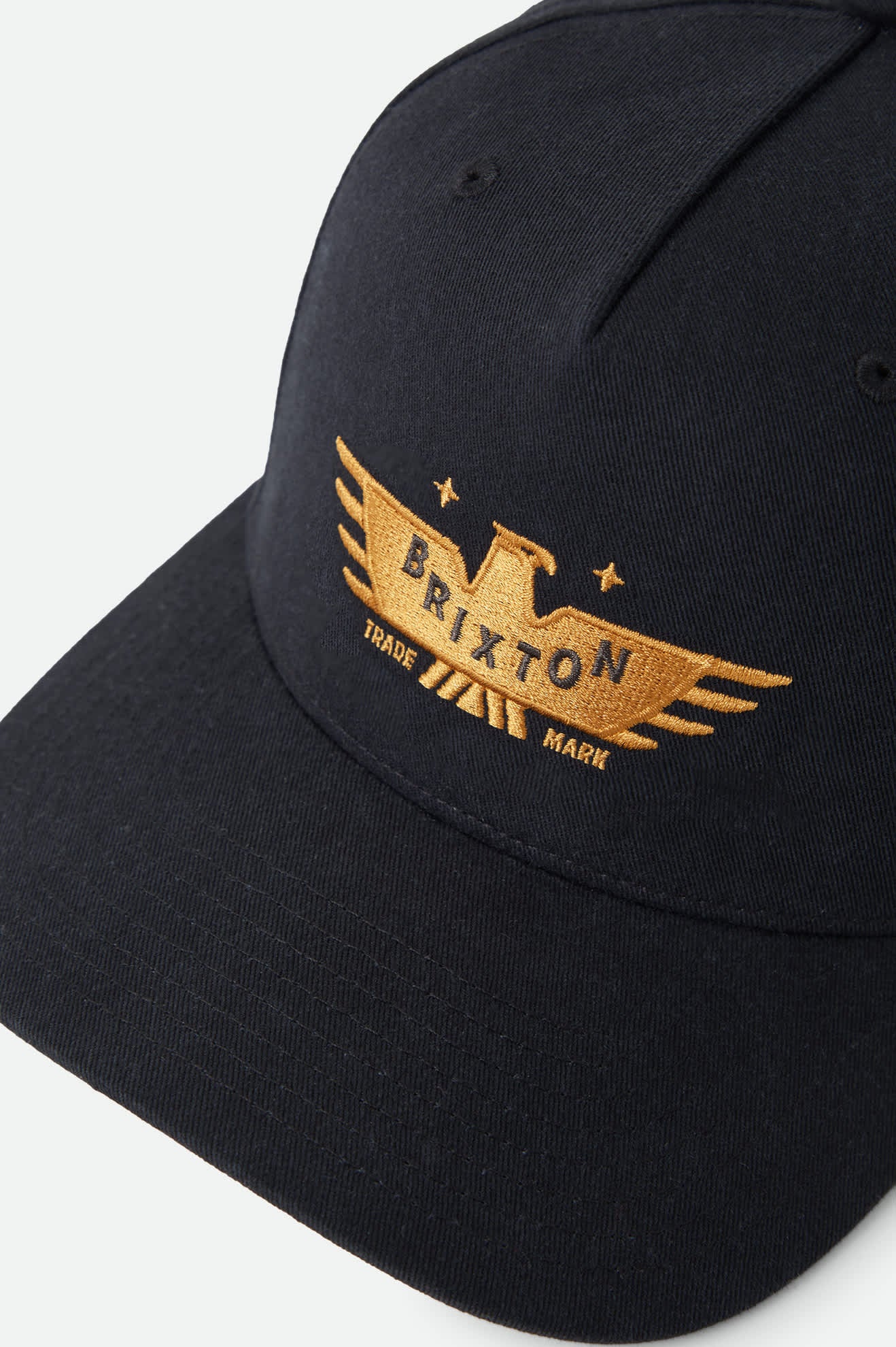 Unisex Ewing Snapback in the color Black - Additional Laydown image