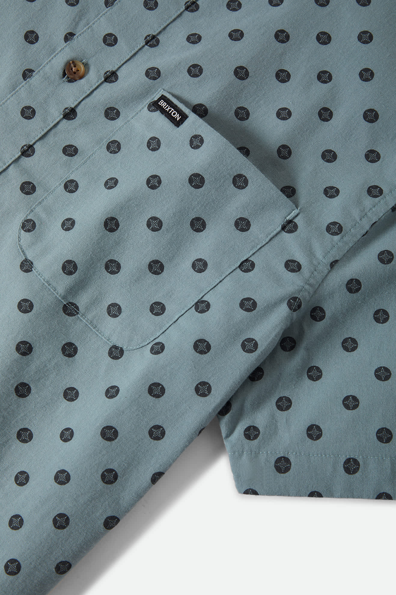 Men's Charter Print Short Sleeve Shirt in the color Micro Street Tile - Additional Laydown image