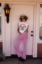 Women's Siesta Knit Pant in the color Adrenaline Rush/White Weave - Women's Lifestyle image