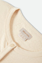 Women's The Alice Button Down Short Sleeve Shirt in the color Whitecap - Additional Laydown image